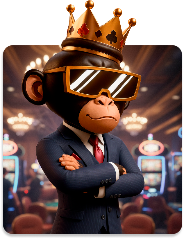 Monkey founder with crossed arms